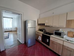 Η κουζίνα ή μικρή κουζίνα στο Cozy apartment in the heart of Sibiu