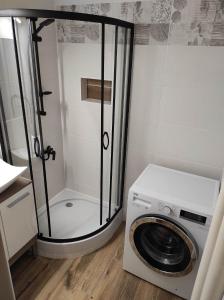 Kylpyhuone majoituspaikassa Apartmán v Desné