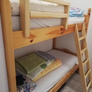 a bunk bed room with two bunk beds at IL RISVEGLIO in Sella Nevea