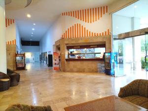 a lobby of a store with a food court at Near old city,Nimman,Night Barzaa swimming pool apartment 26 in Chiang Mai