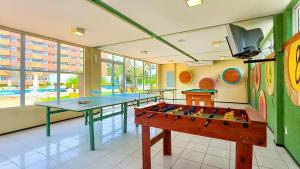 Et tv og/eller underholdning på Flat no Resort Gran Lençóis