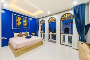 Ένα ή περισσότερα κρεβάτια σε δωμάτιο στο Phuket's unique Sino-style villa with private pool +42 φωτογραφίες