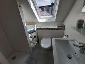 Koupelna v ubytování Haus Schwalbennest
