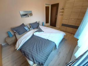 Postel nebo postele na pokoji v ubytování Haus Schwalbennest