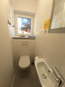 Koupelna v ubytování Haus Schwalbennest