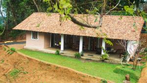 a small house with a thatched roof at Ella Nine Peaks in Ella