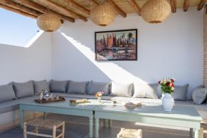 Posezení v ubytování Riad Espoir Spa Logement entier