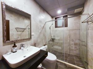 Kúpeľňa v ubytovaní 日安池上民宿Buongiorno Chishang B&B