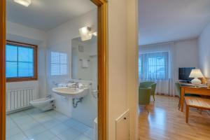Koupelna v ubytování Hotel Cevedale