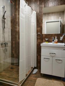 Koupelna v ubytování Tsaghkadzor Kechi Apartment 136