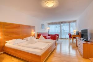 TV a/nebo společenská místnost v ubytování Hotel Cevedale