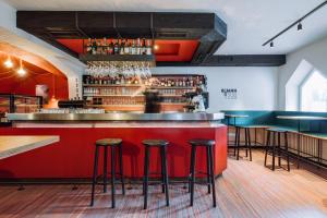 Lounge nebo bar v ubytování Garni Reider