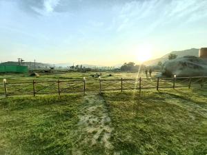 Dusk Till Dawn في هامبي: ميدان فيه سياج وبعض الحيوانات فيه +4 صور