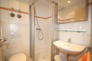 Ένα μπάνιο στο Ferienwohnungen Bergerhof Zuhaus