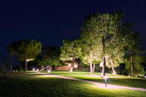 A garden outside Resort Orizzonti