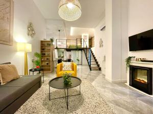 A seating area at Apartamento Cádiz Costa