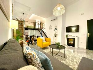 A seating area at Apartamento Cádiz Costa