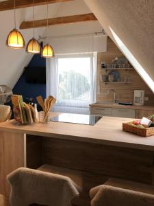 Η κουζίνα ή μικρή κουζίνα στο Loft Johanns Hochsitz