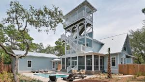 Swimmingpoolen hos eller tæt på Blue Bungalow