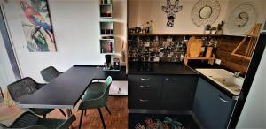Η κουζίνα ή μικρή κουζίνα στο TITIRI Appartement
