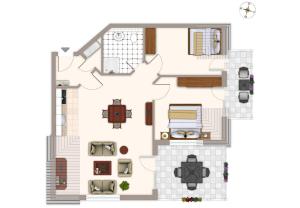 Půdorys ubytování Baltic Suite