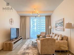 Posezení v ubytování Mira Holiday Homes - Newly 1 bedroom in Dubai Marina