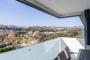 Balkón alebo terasa v ubytovaní 208 New luxury apartment Calaserena