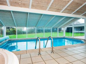 a swimming pool in a house at 10 person holiday home in Alling bro in Nørager