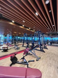 Fitness centrum a/nebo fitness zařízení v ubytování Beautiful Studio in Bayz Towers by Danube, Business Bay