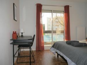 Posteľ alebo postele v izbe v ubytovaní Appartement Le Céleste 113 - deux chambres + 30 fotografií