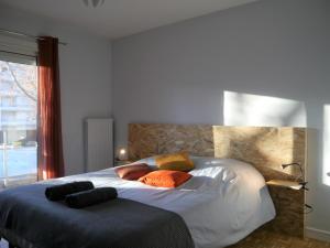 Posteľ alebo postele v izbe v ubytovaní Appartement Le Céleste 113 - deux chambres