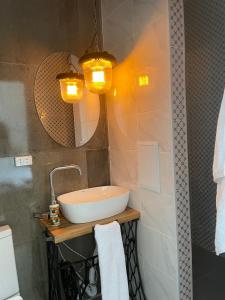 Koupelna v ubytování Duet Hostel & Hotel