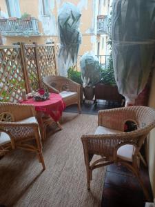 Posezení v ubytování B&b Rosy