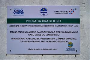 Certifikát, hodnocení, plakát nebo jiný dokument vystavený v ubytování Pousada Dragoeiro Monte Joana Santo Antão