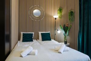 Posteľ alebo postele v izbe v ubytovaní Modern apartment in best location