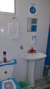 Koupelna v ubytování Hostal Cotroneo