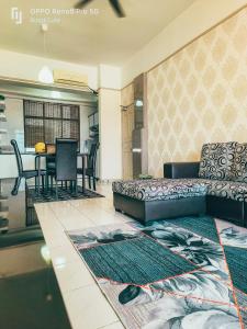 Χώρος καθιστικού στο BotakCuteHomestay@Mahkota