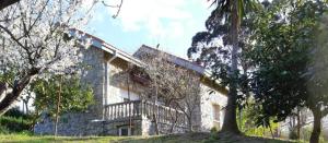 a large stone building with a tree in front of it at Finca La Sierra in Pillarno