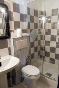 Koupelna v ubytování Hotel Letizia