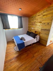 Glamping en villa客房内的一张或多张床位