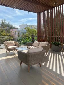 Χώρος καθιστικού στο Villa Zenna Long Hải