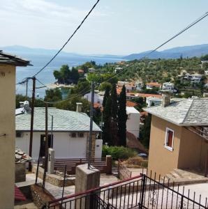 a view from the roof of a house at Με θέα το ηλιοβασιλεμα 2 in Afissos