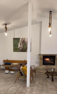 A seating area at Agroturismo Ibarra