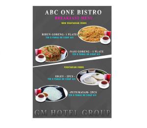 a flyer for a restaurant with two pictures of food at GM Grand Moments Bandar Sunway in Petaling Jaya