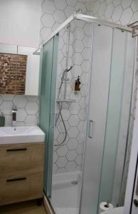 Kúpeľňa v ubytovaní Another brick in the wall Apartment in Paris Sleeps 9