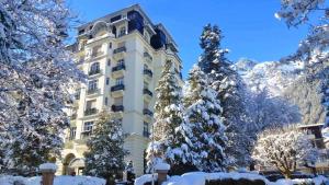 Chamonix - Majestic vue Mont Blanc v zime