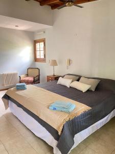 1 dormitorio con 1 cama grande en una habitación en Casa amplia y comoda en exclusiva zona de Chacras de Coria en Luján de Cuyo