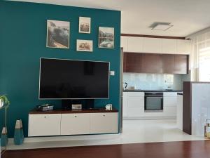 Kuchyňa alebo kuchynka v ubytovaní Apartament 2 pokojowy Rzeszów