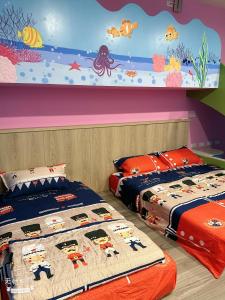 Letto o letti in una camera di 山田心溜滑梯民宿
