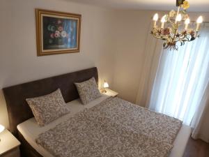 Posteľ alebo postele v izbe v ubytovaní Ferienhaus Eisenberg